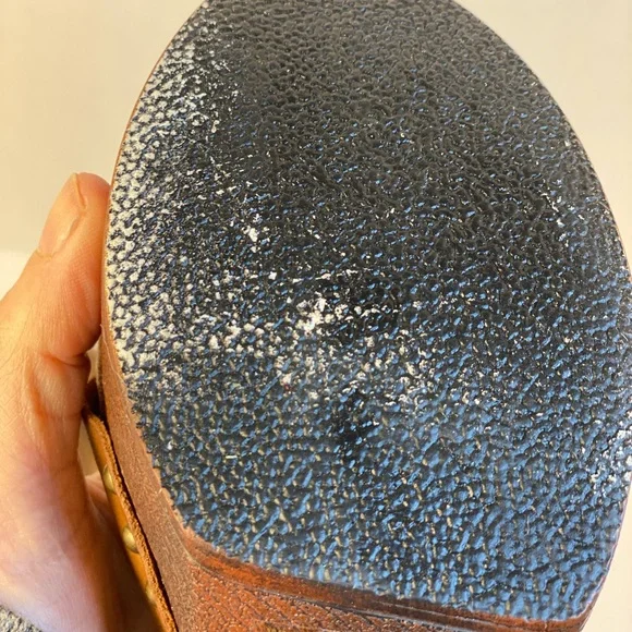 Candie's Brown Platform Shoes with Criss-Cross Straps Vintage - Picture 15 of 15